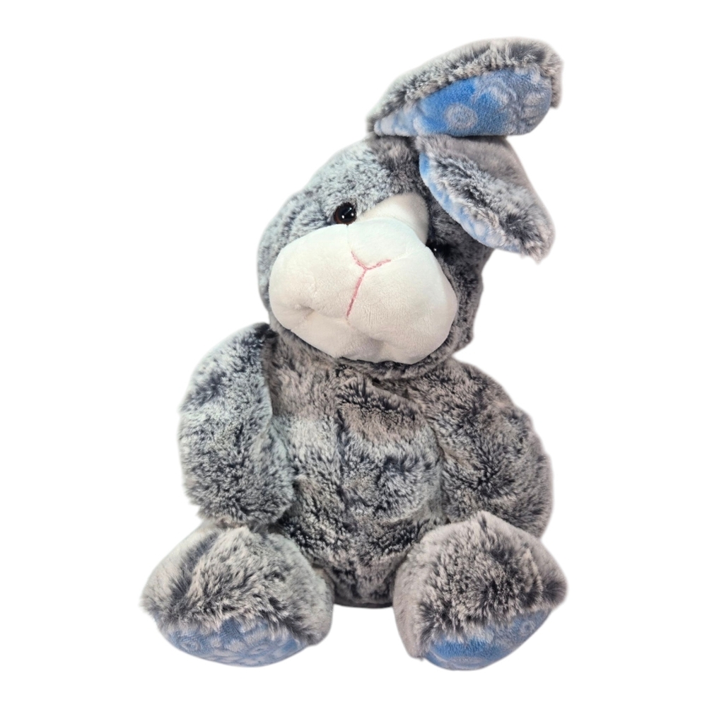 Animal Adventure Blue Flower Ears Feet Bunny Rabbit Plush Stuffed Animal 2016